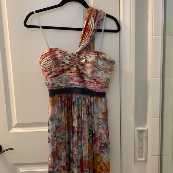 BCBGMaxazria One-Shoulder Gown - Picture 2 of 9